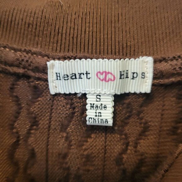 Brown Collared Crop Top - Picture 2 of 2